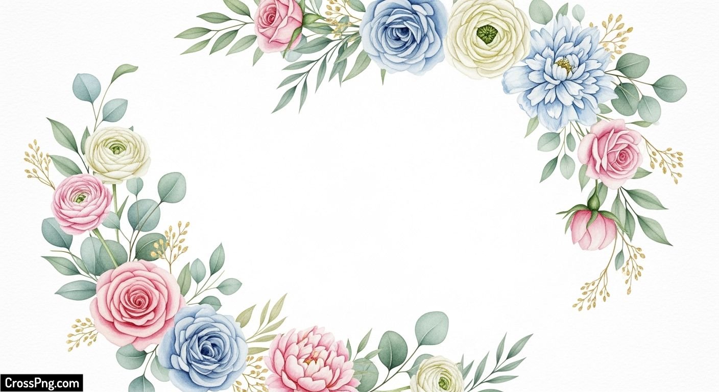 Floral invitation background image 3