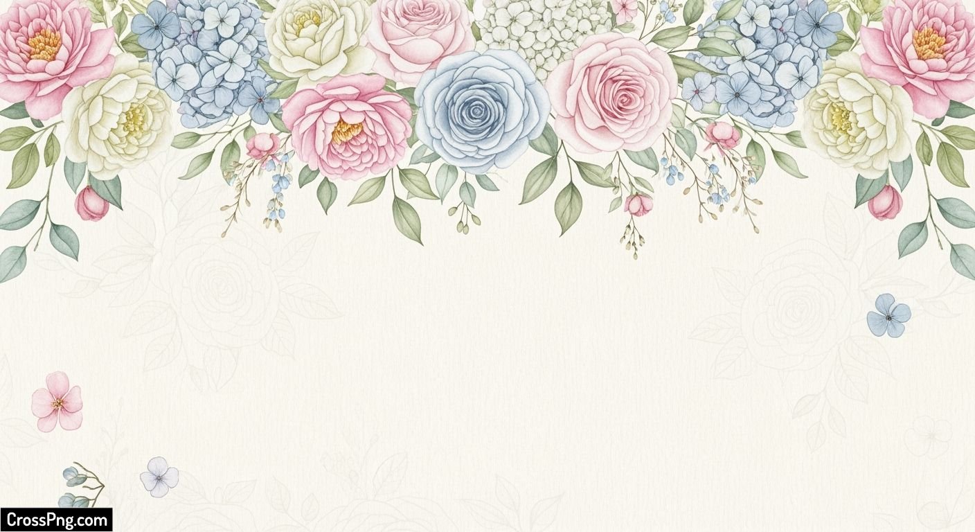Floral invitation background image