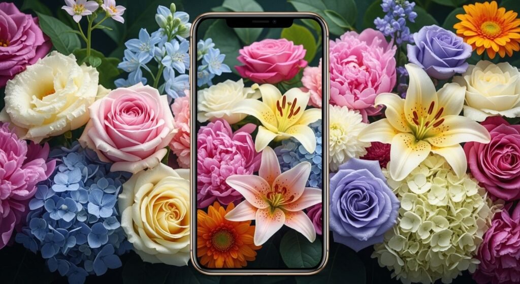 Floral iphone background image 3