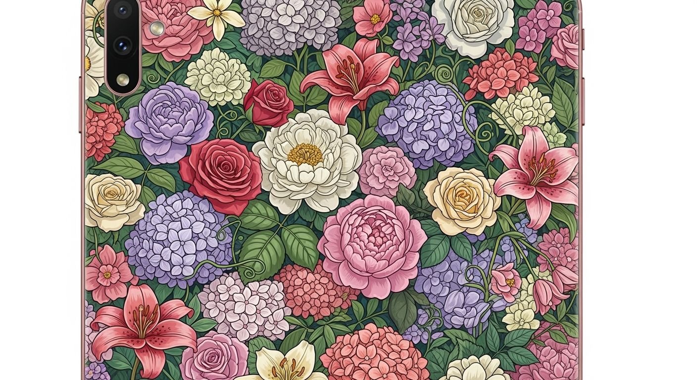 Floral phone background image 2