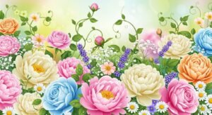 Floral phone background image