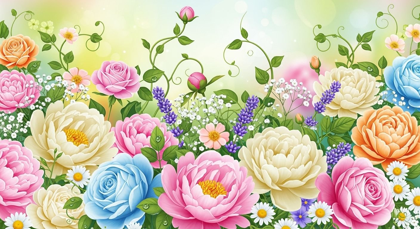 Floral phone background image