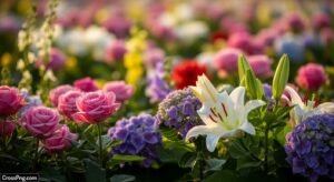 Flower background video image 2