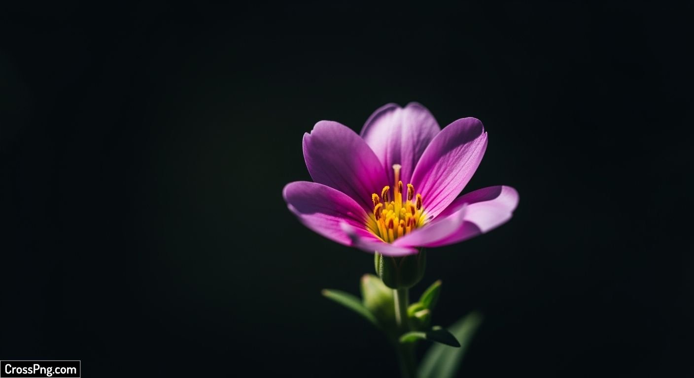 Flower black background image