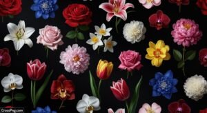 Flower black background wallpaper image