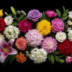 Flower black background wallpaper image 6