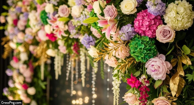Flower decoration background image