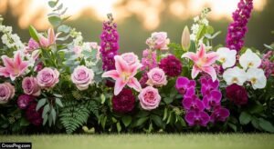 Flower decoration background image 2
