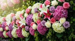 Flower decoration background image