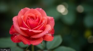 Flower green background image