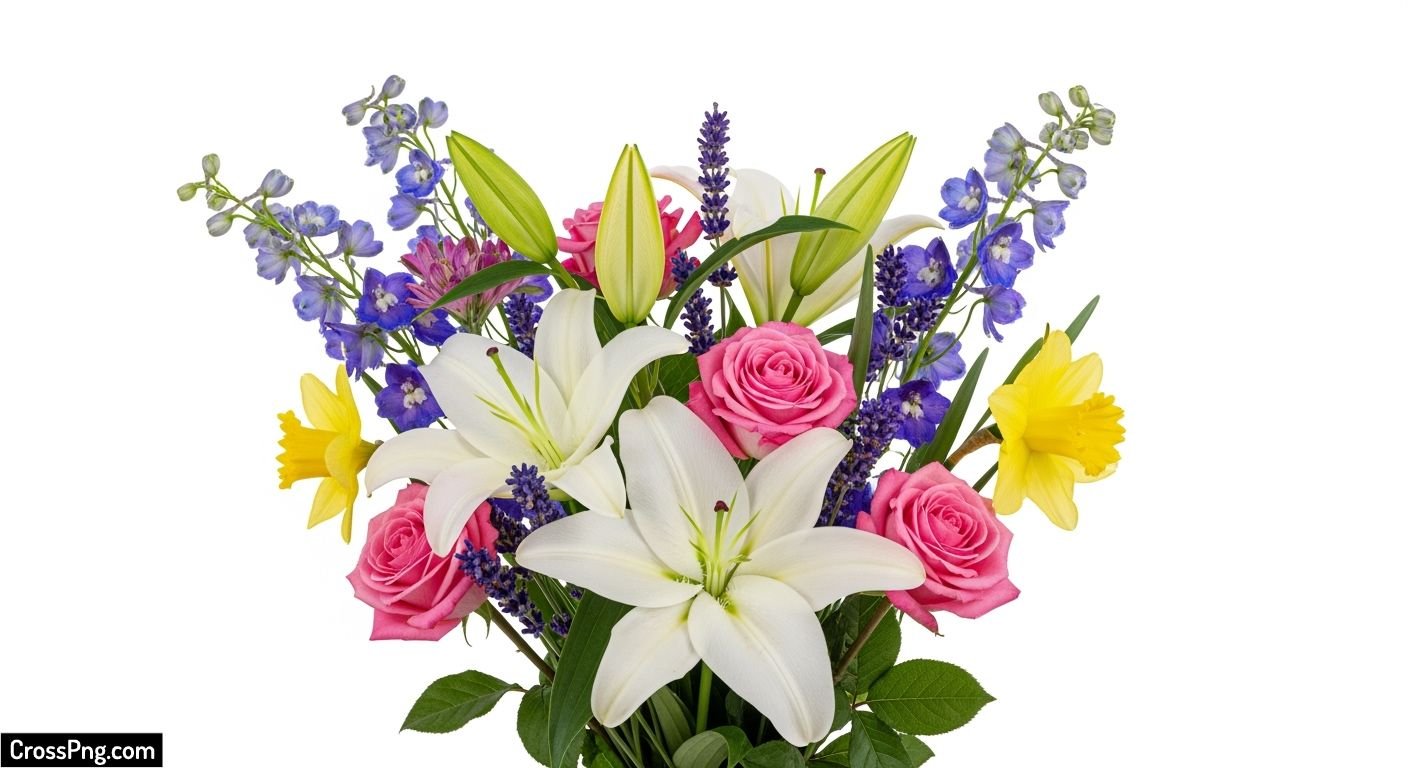 Flower images white background image 2