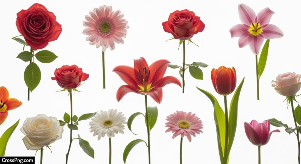 Flower images with white background image
