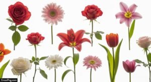 Flower images with white background image