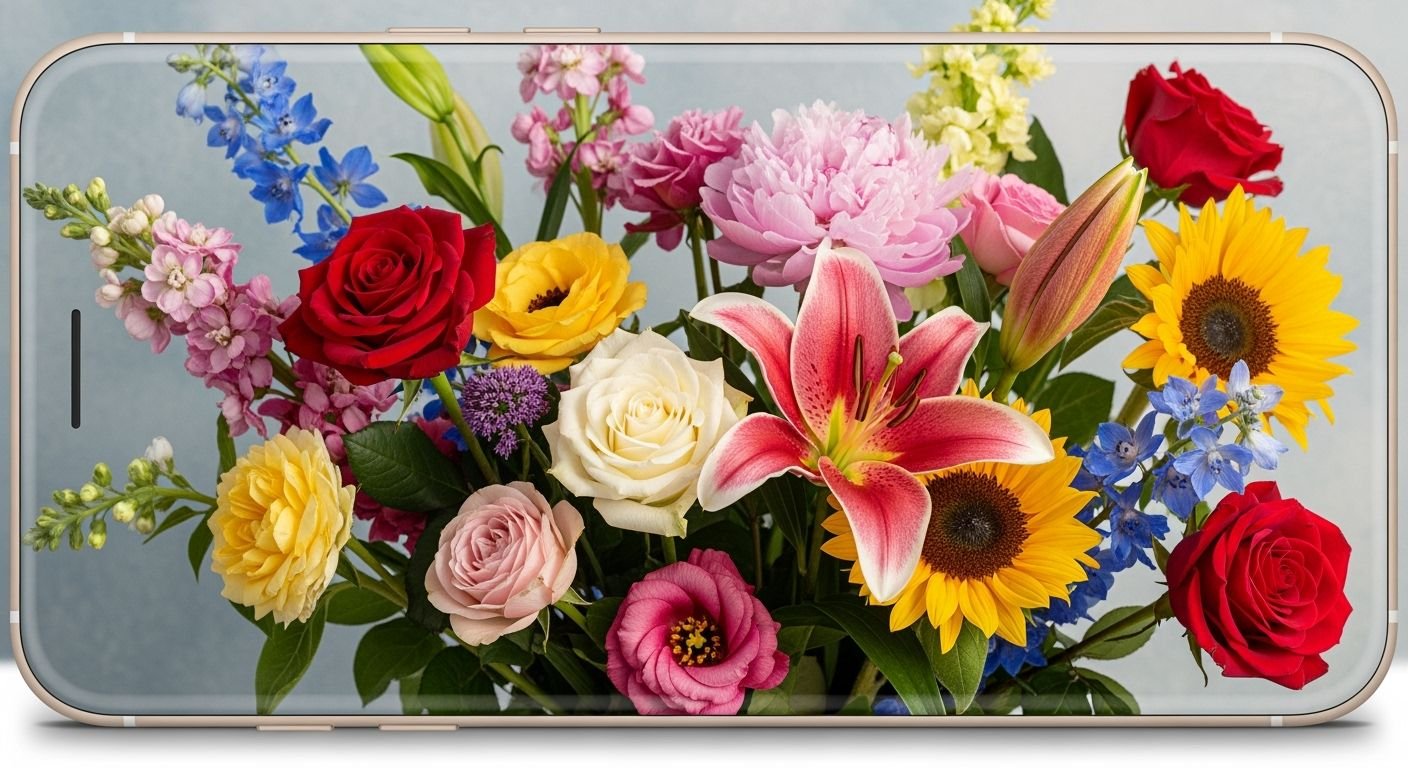 Flower phone background image