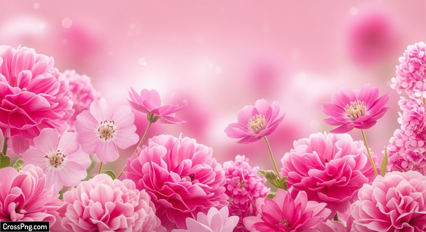 Flower pink background image 3