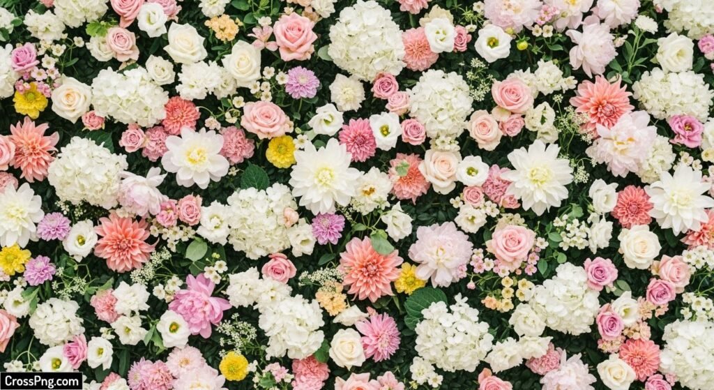 Flower wall background image 2