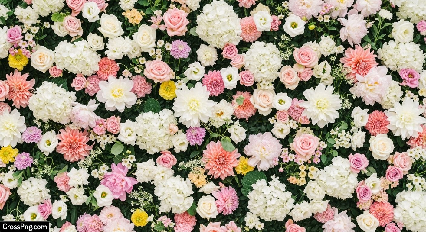 Flower wall background image 2