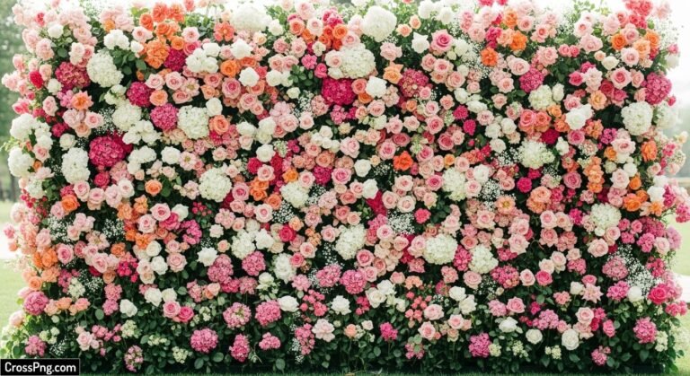 Flower wall background image