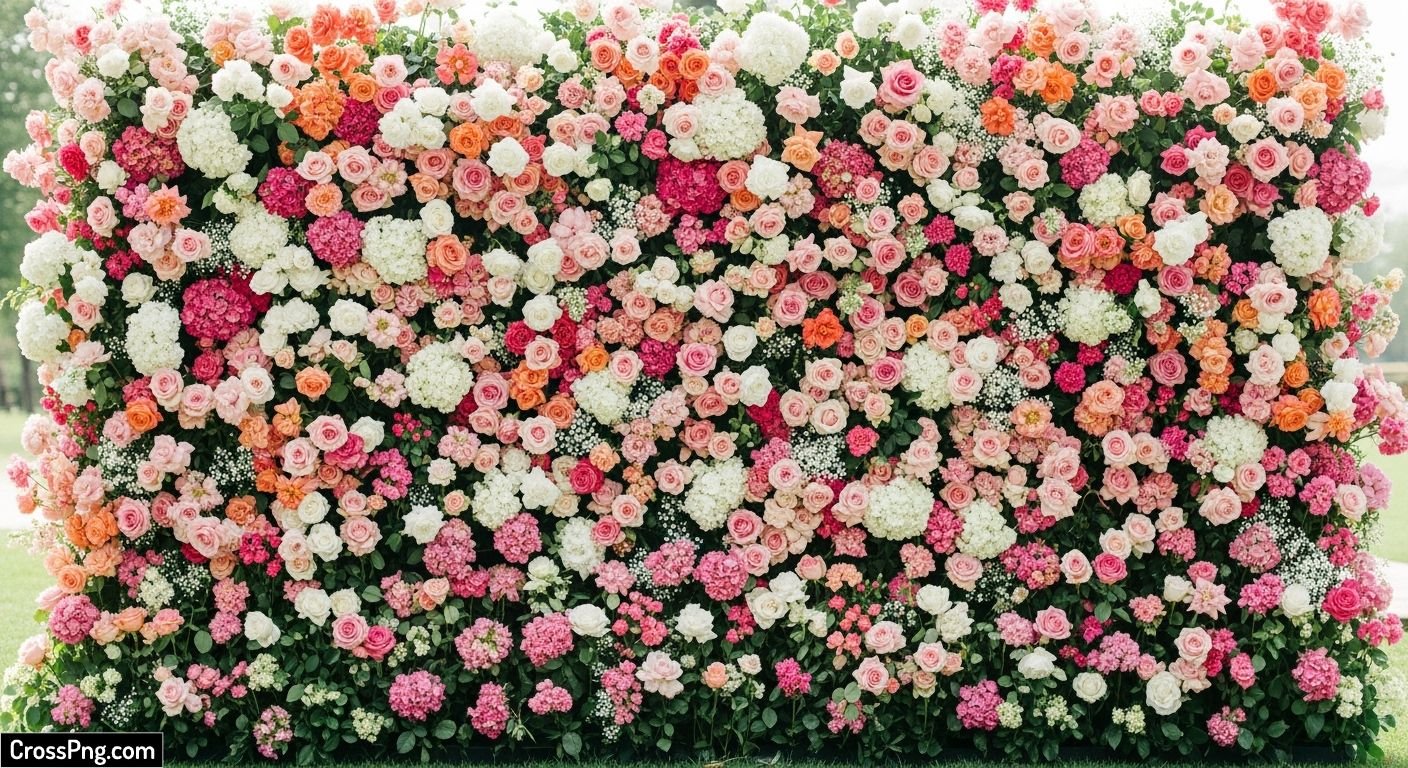Flower wall background image