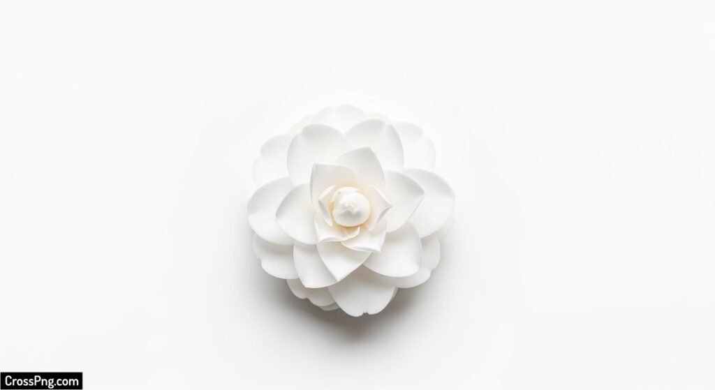Flower white background image