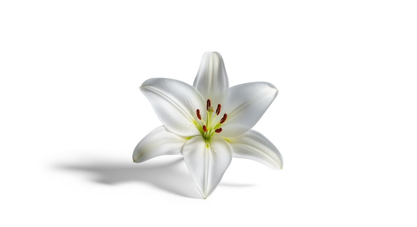 Flower white background image 3