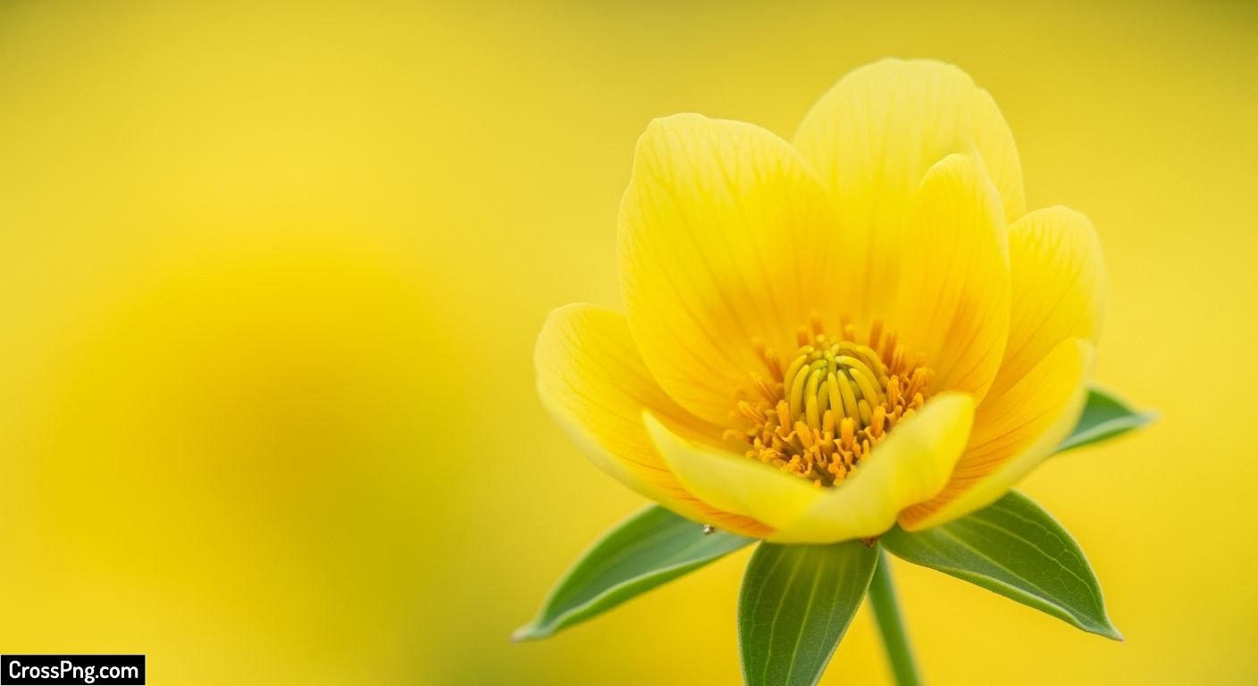 Flower yellow background image 2