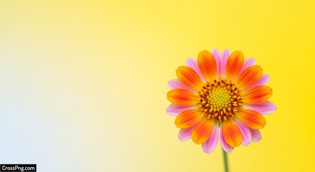 Flower yellow background image 3