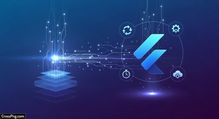Flutter background service image
