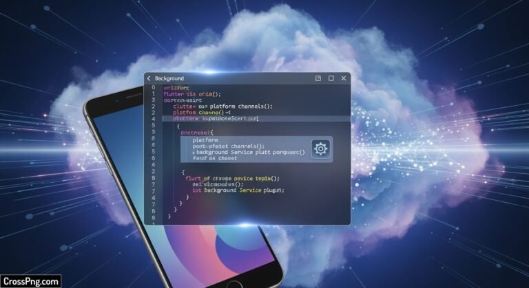 Flutter background service image
