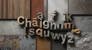 Font texture background image