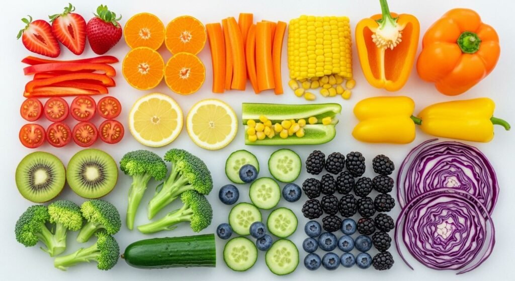 Food color grading examples for bright image