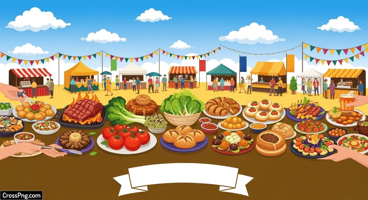 Food festival poster background image 2