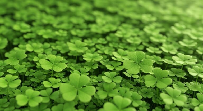 Four leaf clover background image 3