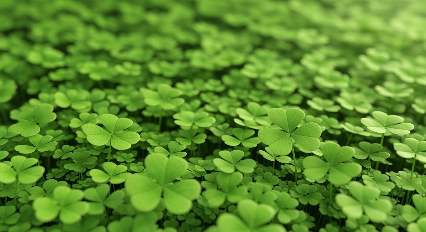 Four leaf clover background image 3
