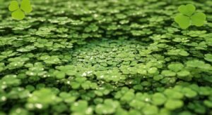 Four leaf clover background image