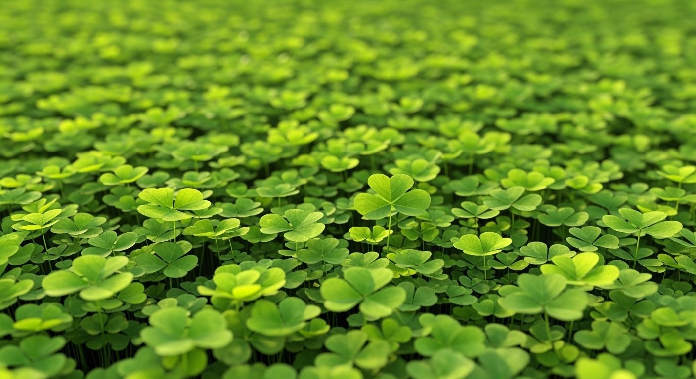 Four leaf clover background image 4