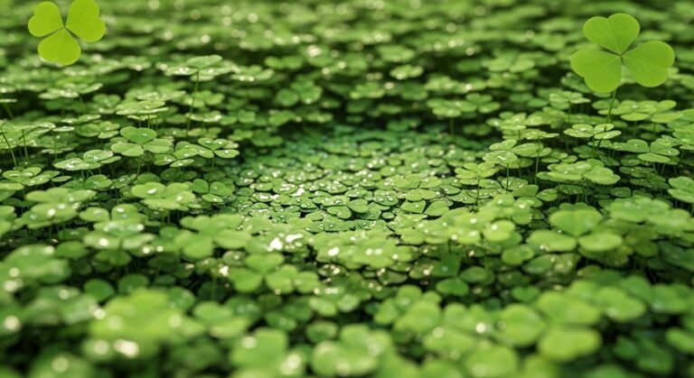 Four leaf clover background image
