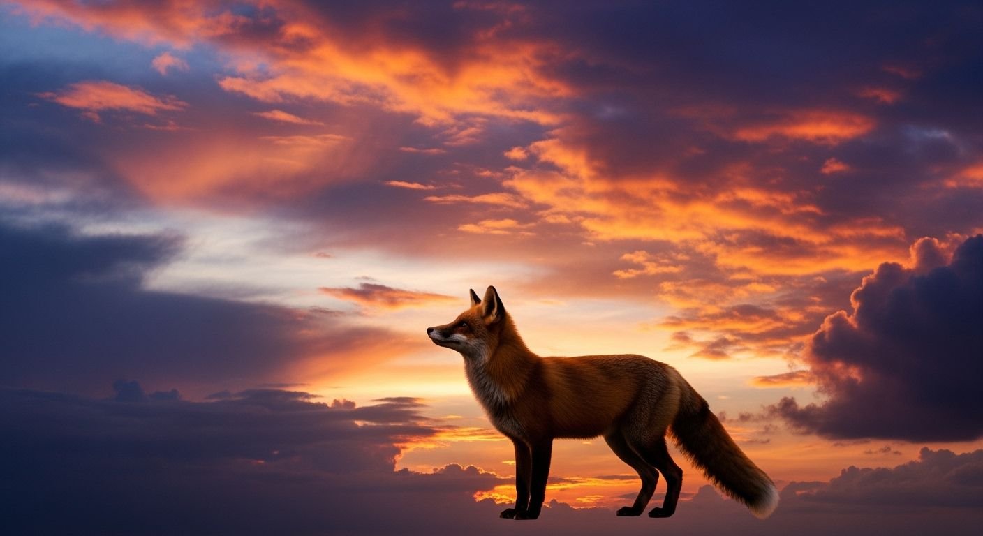 Fox cloud background image