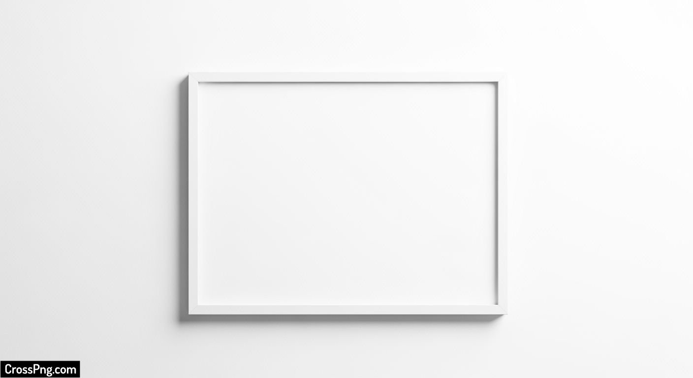 Frame white background image 6