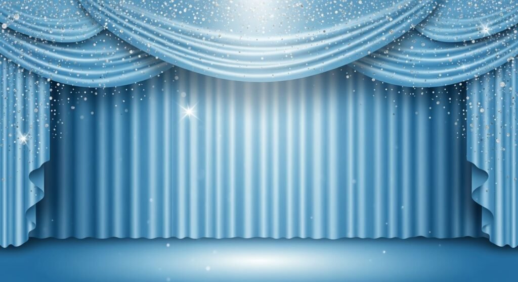 Free light blue pageant background image