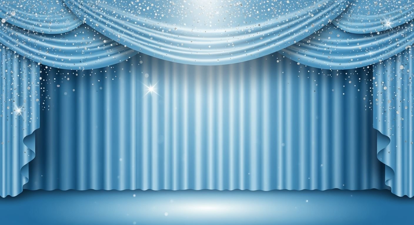 Free light blue pageant background image