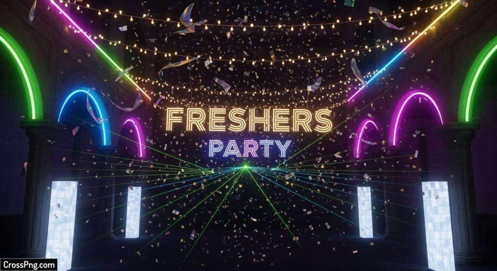 Freshers party background image