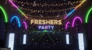 Freshers party background image