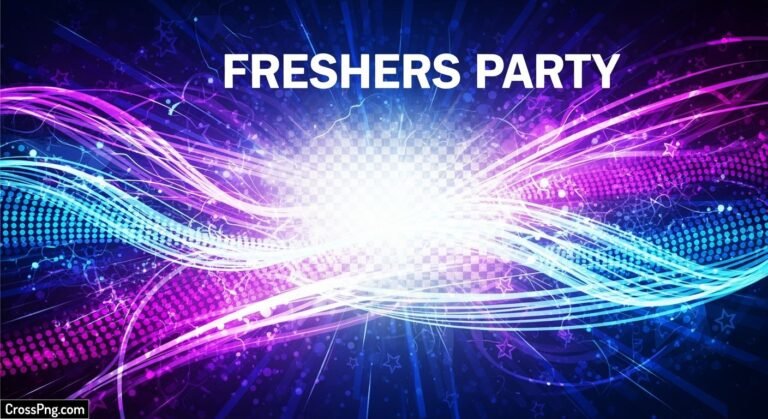 Freshers party banner background image