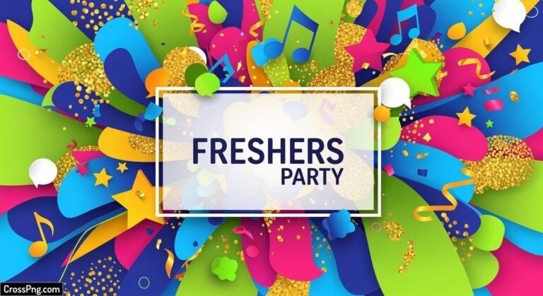 Freshers party invitation card background image 3