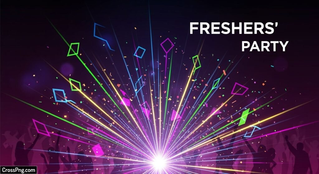 Freshers party poster background image