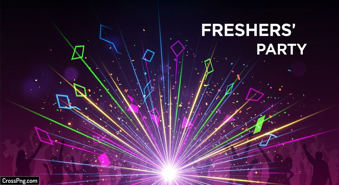 Freshers party poster background image