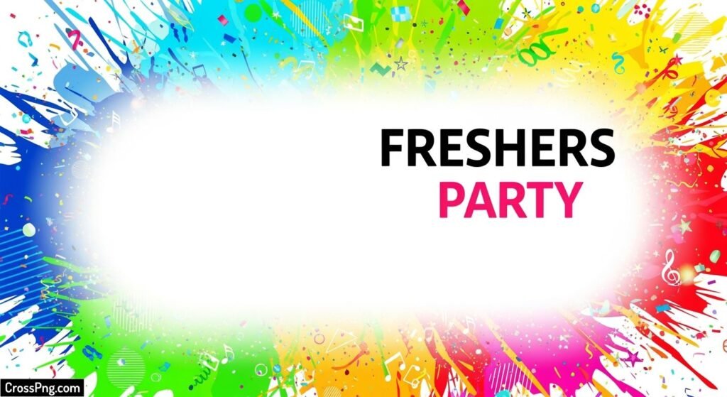 Freshers party poster background image 2