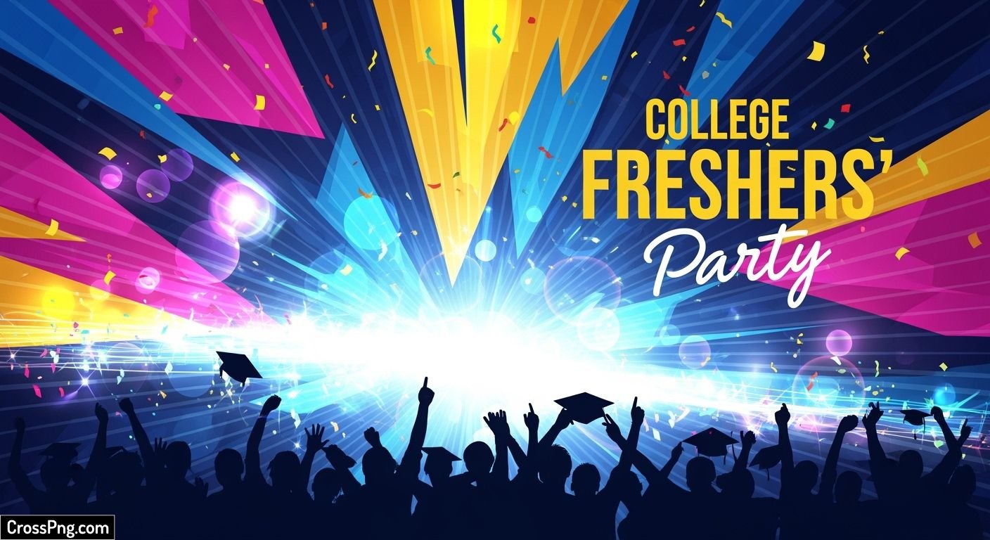 Freshers party poster background image 3