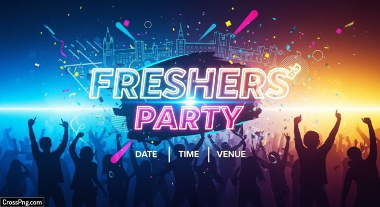 Freshers party poster background image